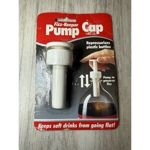Vintage Jokari Fizz Keeper Pump Cap Soda Bottle Carbonation Saver NOS